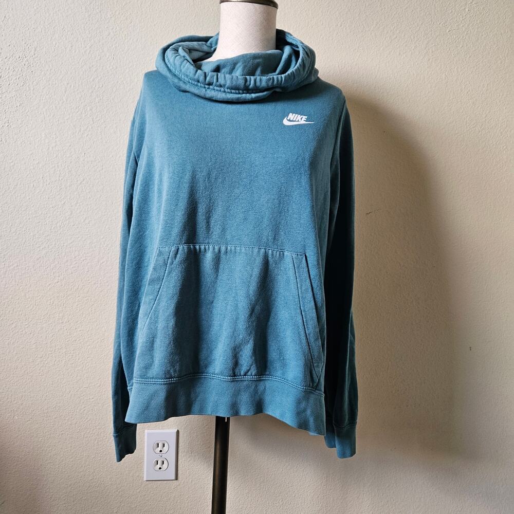 Nike Women's NSW Varsity Fleece Funnel-Neck Hoodie Large